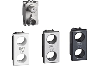 TV+SAT розетка Legrand Axolute TV+SAT 1 модуль H4214D