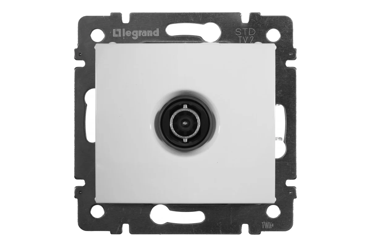Розетка Legrand TV (телевизионная) Legrand Valena оконечная белый 774430