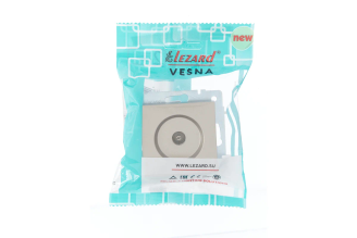Оконечная телевизионная розетка Lezard VESNA титан, 742-3788-130