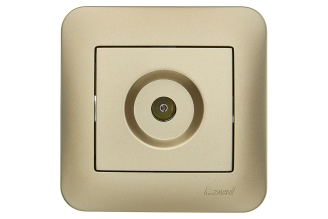 Розетка ТВ Lezard ASTI оконечная золотая 7081-3636-130
