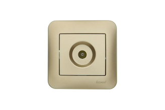 Розетка ТВ Lezard ASTI проходная золотая 7081-3636-129