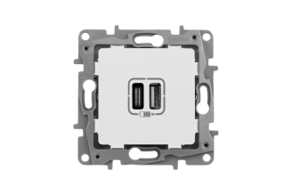 Зарядное устройство Legrand Etika USB Type C, белое 672235