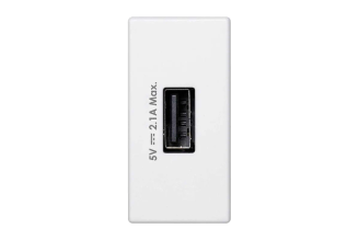 Зарядное устройство USB Simon K45 5 В 2,1 А белое K126D-9