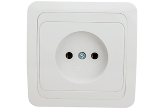 Одинарная розетка IN HOME CLASSICO белая 2022 4680005959891