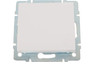 Розетка Lezard RAIN с заземлением и крышкой керамика белый 703-0288-123