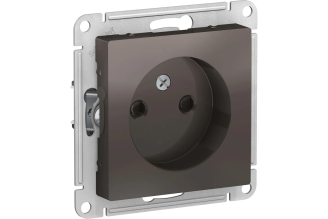 Механизм розетки Systeme Electric Atlas Design 1-м без заземления 16А мокко ATN000649