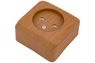 Розетка Systeme Electric 1-м ОП Этюд Дача 16А IP20 без заземления, бук PA16-001T