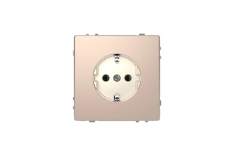 Розетка Systeme Electric Merten D-Life шампань 16 А с заземлением без шторок MTN2301-6051