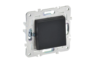 Выключатель 1-клавишный IEK SKANDY 10А SK-V01Bl черный SK-V10-0-10-K02