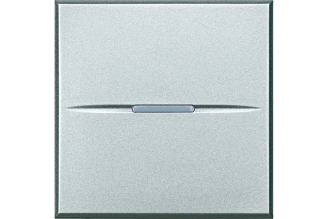 Кнопка Legrand Axolute аксиальная 1 клавиша, 2 модуля, алюминий, HC4005M2AN