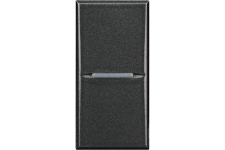 Переключатель Legrand Axolute аксиальный 1 клавиша, винтовые клеммы, антрацит, HS4003N