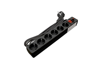 Сетевой фильтр UNIVersal ПВС 3*0,75 черный 3м 967U-4003