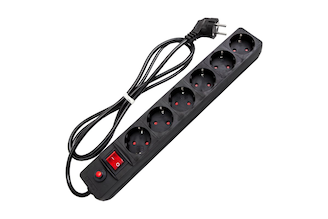 Сетевой фильтр UNIVersal ПВС 3*0,75 черный 5м 967U-4005