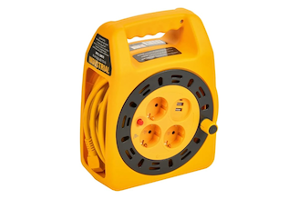 Катушка IEK INDUSTRIAL УК15 2P+PE 3x1,5мм2 USBх2 LED 15м IN-KP24-16-03-15-UL