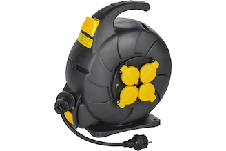 Удлинитель IEK Twist катушка ук15 2p+pe/15м, 3x1,5мм2, КГ, автосмотка, ip44 TW-KP27-16-04-15-44