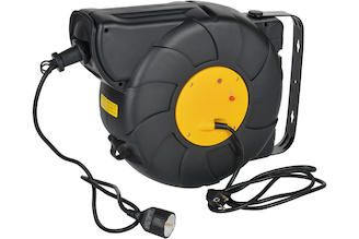 Удлинитель IEK Twist катушка ук25 1место, 2p+pe/25м+2м, 3x1,5мм2, автосмотка TW-KP27-16-01-25-02