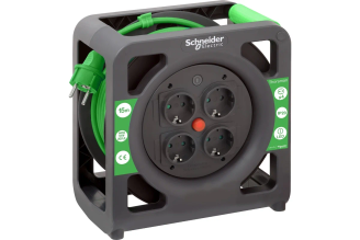 Катушечный удлинитель Systeme Electric Thorsman IMT33135, 4 розетки, 15 м, 3х1.0, IP20