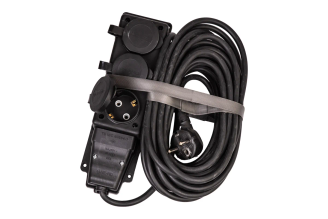 Удлинитель-колодка КОСМОС YKsm10m-3g(16A)KG-B, 10 м, 3 гнезда