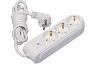 Удлинитель MAKEL N3310084 3 розетки, 10 м, с выключателем