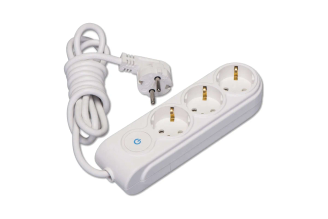 Удлинитель MAKEL N3310063 3 розетки, 5 м, с выключателем