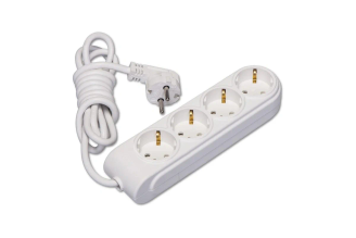 Удлинитель MAKEL N4210074 4 розетки 7 м, 16 А, с заземлением