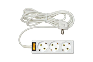 Бытовой удлинитель RUCELF RU-03-310-03KZG 3 гнезда ПВС 3х1.0 00-00005463