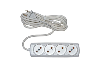 Бытовой удлинитель RUCELF RU-04-210-05G 4 гнезда ПВС 2х1 00-00005456