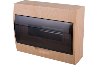 Распределительный навесной щит EKF ЩРН-П-12 PROxima IP41 светлое дерево pb40-n-12-light