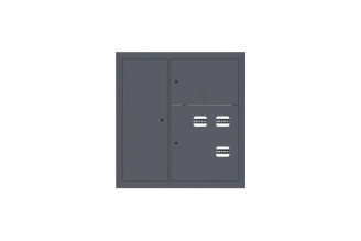 Этажный щит EKF PROxima 3 кв. со слаботочкой слева RAL7016 mb29-v-3z-ral7016