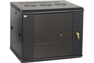 Шкаф ITK LINEA W 15U 600x600 мм, стеклянная дверь, RAL 9005, LWR5-15U66-GF