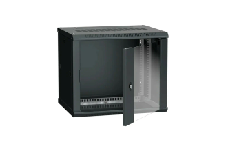 Шкаф ITK LINEA W 9U 600x450 мм, стеклянная дверь, RAL 9005, LWR5-09U64-GF