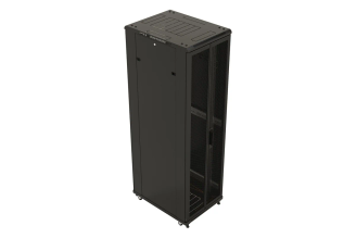 Напольный 19-дюймовый шкаф Hyperline 395988 TTB-2768-DD-RAL9004, 27U, 1388x600x800 мм