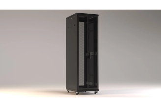 Напольный 19-дюймовый шкаф Hyperline TTR-2761-DD-RAL9005 27U 1388x600x1000 мм, 441235
