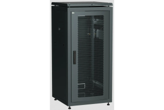 Сетевой шкаф ITK LINEA N 19" 18U 600x800 мм с перфорированной дверью черный LN05-18U68-P