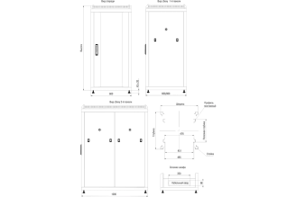 Сетевой шкаф ITK LINEA N 19" 24U 600x800 мм LN05-24U68-G