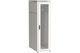 Шкаф напольный сетевой ITK LINEA N 19 33U 800х1000 мм, перфорированная передняя дверь, задняя перфорированная дверь, серый, LN35-33U81-PP