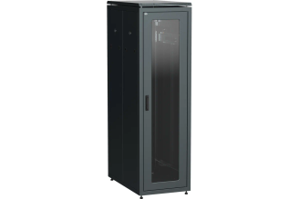Шкаф напольный сетевой ITK LINEA N 19 33U 800х1000 мм, стеклянная передняя дверь, задняя металлическая дверь, черный, LN05-33U81-GM