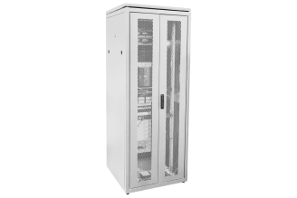 Сетевой шкаф ITK LINEA N 19 дюймов 28U 800х800 мм, перфорированные двери, серый LN35-28U88-2PP