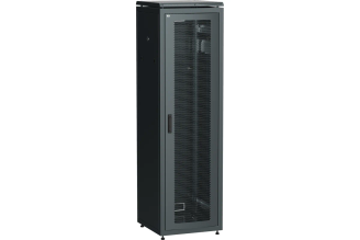 Шкаф сетевой ITK LINEA N 19 42U 600х600 мм черный LN05-42U66-P с перфорированной передней дверью