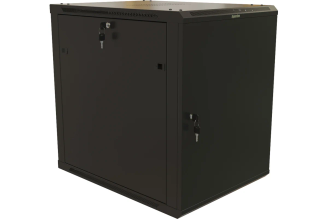Настенный 19-дюймовый шкаф Hyperline TWB-1268-SR-RAL9004 12U 650x600x800 мм, 480825