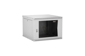 Настенный разборный шкаф TLK 19 15U TWI-156060-R-P-GY с перфорированной дверью