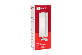 Аудиотрубка EKF IPA-01 белая 2 провода IP20 int-ipa-01
