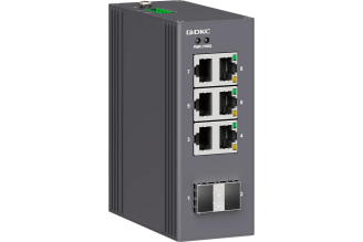 Промышленный неуправляемый коммутатор DKC 2×SFP, 6×RJ45 N1000-2SFP6T-P2