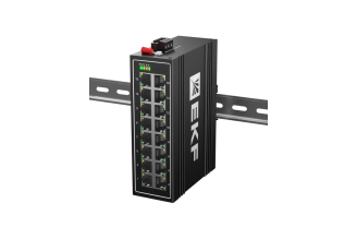 Промышленный неуправляемый коммутатор EKF TSX-U-16T, 16 портов RJ45
