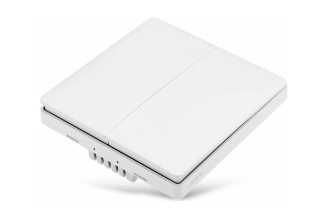 Настенный выключатель AQARA Wall Switch No Neutral Double Rocker QBKG03LM
