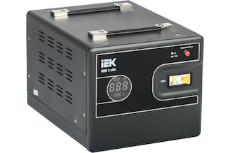 1-фазный стабилизатор напряжения IEK, переносной 3кВА HUB IVS21-1-003-13