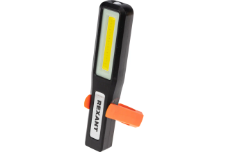 Светодиодный аккумуляторный фонарь REXANT COB+LED с крючком и магнитом, 75-1704