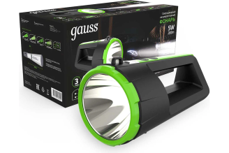 Прожекторный аккумуляторный фонарь Gauss 5W 280lm Li-ion 5000mAh диммируемый LED GF701