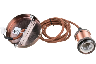 Подвесной патрон IEK RETRO EPA12-04-02-K29 E27 со шнуром 1,5 м, бронза