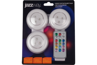 Набор светодиодных пушлайтов Jazzway TS5-RGBx3 60 лм 5031630